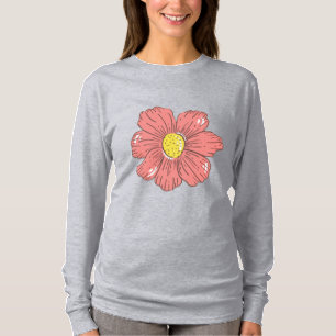 Camiseta Flor roja