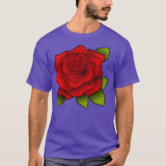 Camiseta Flor roja