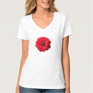 Camiseta Flor Roja Dahlia