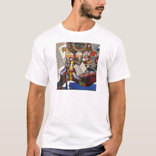 Camiseta Flor roja de cuerda de caballo por Joan Miro