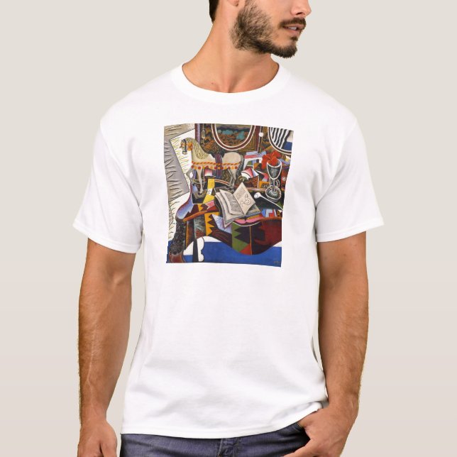 Camiseta Flor roja de cuerda de caballo por Joan Miro (Anverso)