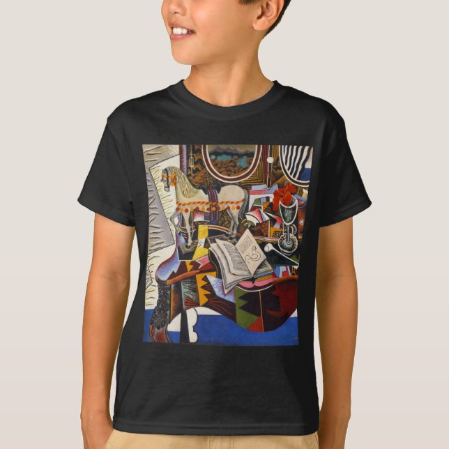 Camiseta Flor roja de cuerda de caballo por Joan Miro (Anverso)