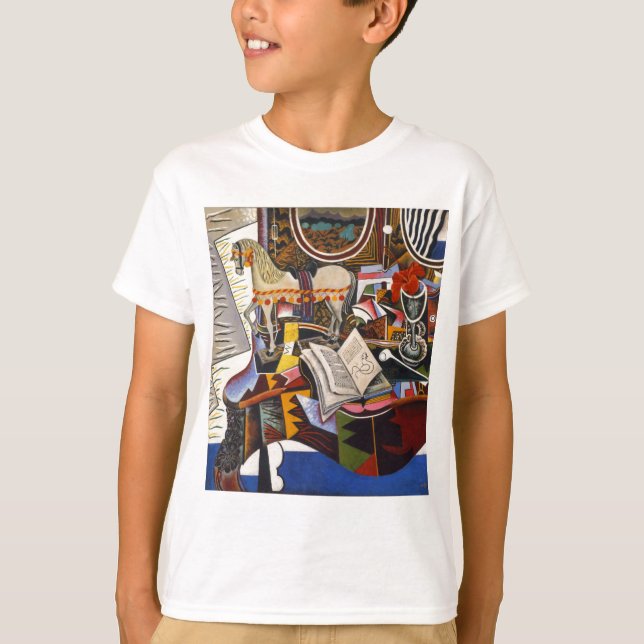 Camiseta Flor roja de cuerda de caballo por Joan Miro (Anverso)