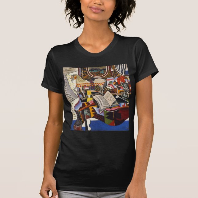 Camiseta Flor roja de cuerda de caballo por Joan Miro (Anverso)