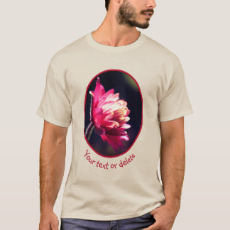 Camiseta Flor Roja En Luz Solar Personalizada