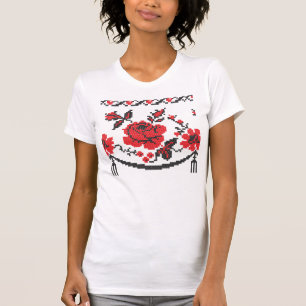 Camiseta flor Rosa