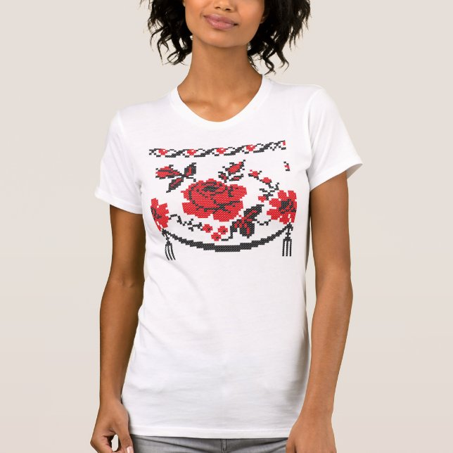 Camiseta flor Rosa (Anverso)