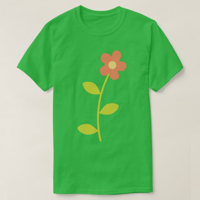 Camiseta Flor rosa (Diseño del anverso)