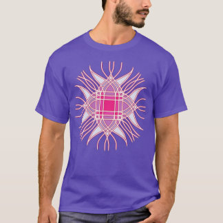 Camiseta Flor rosa abstracta