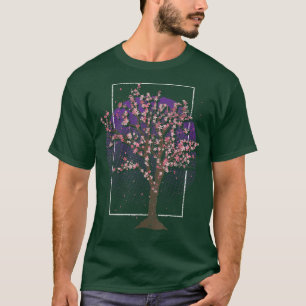 Camiseta Flor rosa Árbol japonés de sakura árbol japonés ce
