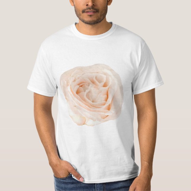 Camiseta Flor rosa blanca (Anverso)