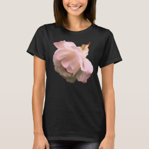 Camiseta Flor rosa blanca
