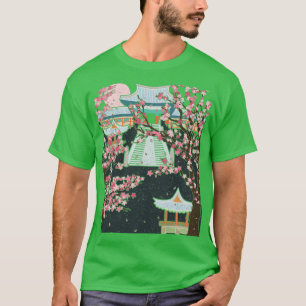 Camiseta Flor rosa de árbol sakura japonesa flores de cerez