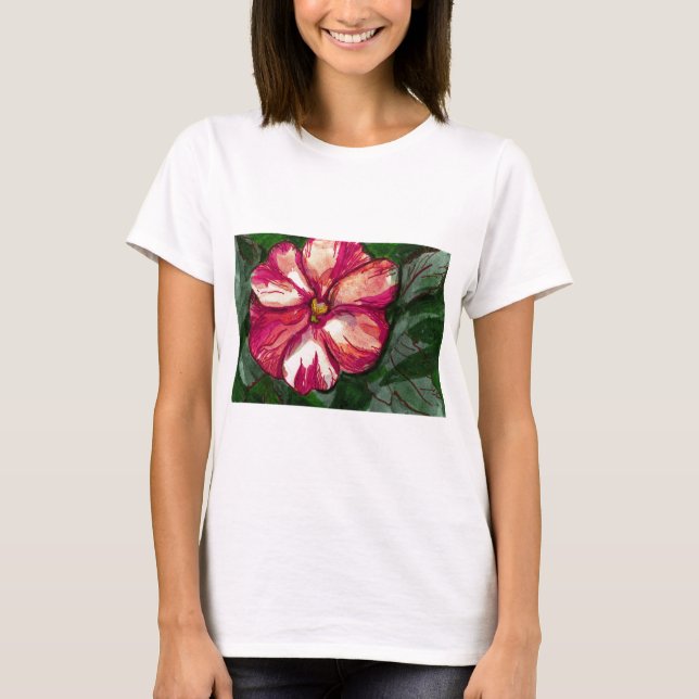Camiseta Flor rosa de Balsam (Anverso)
