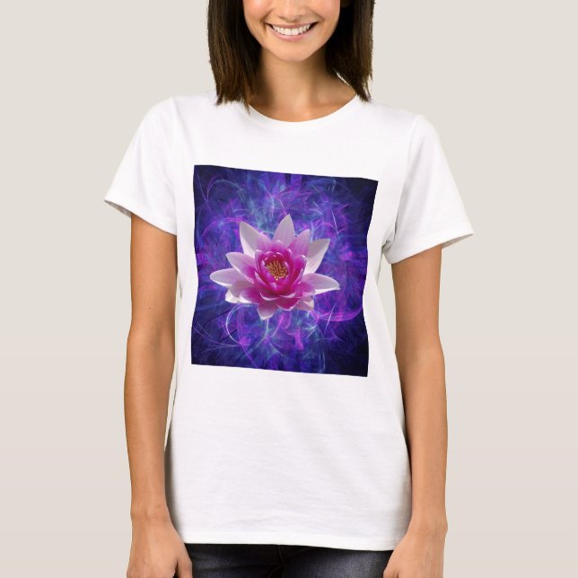 Camiseta Flor rosa de loto y significado (Anverso)