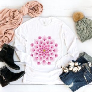 Camiseta Flor rosa de Mandala