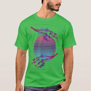 Camiseta Flor rosa Flor Japón Sakura Vaporwave Cherry