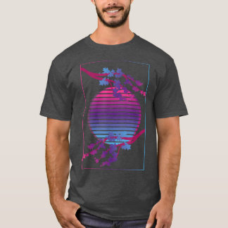Camiseta Flor rosa Flor Japón Sakura Vaporwave Cherry