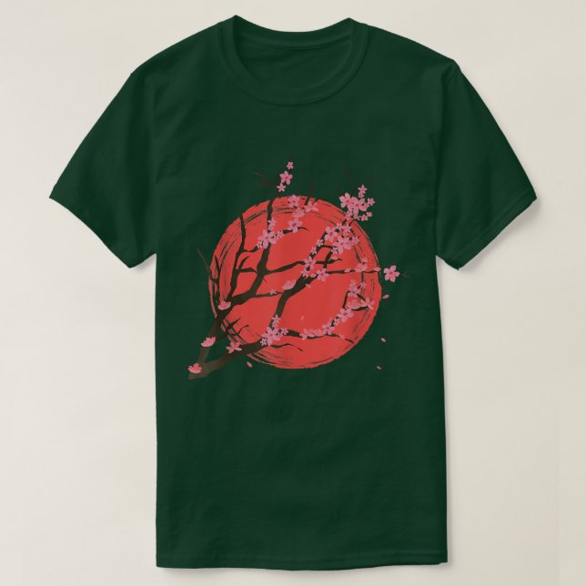 Camiseta Flor rosa flor japonesa sakura flor bla (Diseño del anverso)
