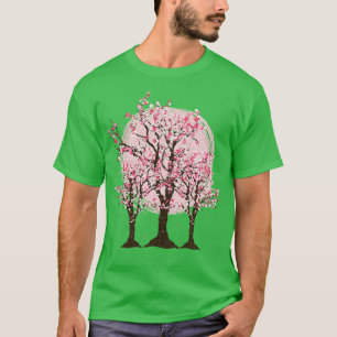 Camiseta Flor rosa florece Japón Sakura Tree Che japonés
