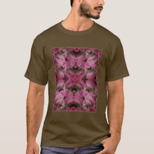 Camiseta Flor rosa Hibiscus Multiplicada Vintage Resumen