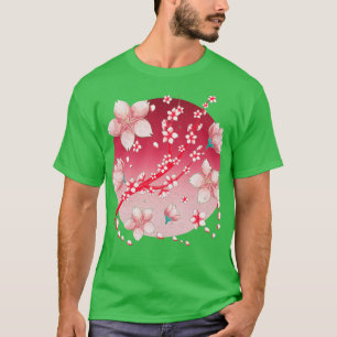Camiseta Flor rosa japonesa florece en Japón Sakura Cherry