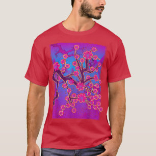 Camiseta Flor rosa japonesa Sakura 90 Cherry de vaporwave d