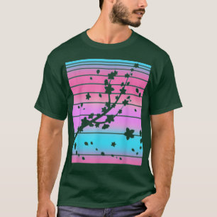 Camiseta Flor rosa japonesa Sakura 90 Vaporwave Cherry B