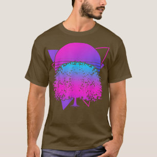 Camiseta Flor rosa japonesa Sakura Cher vaporwave Art de lo