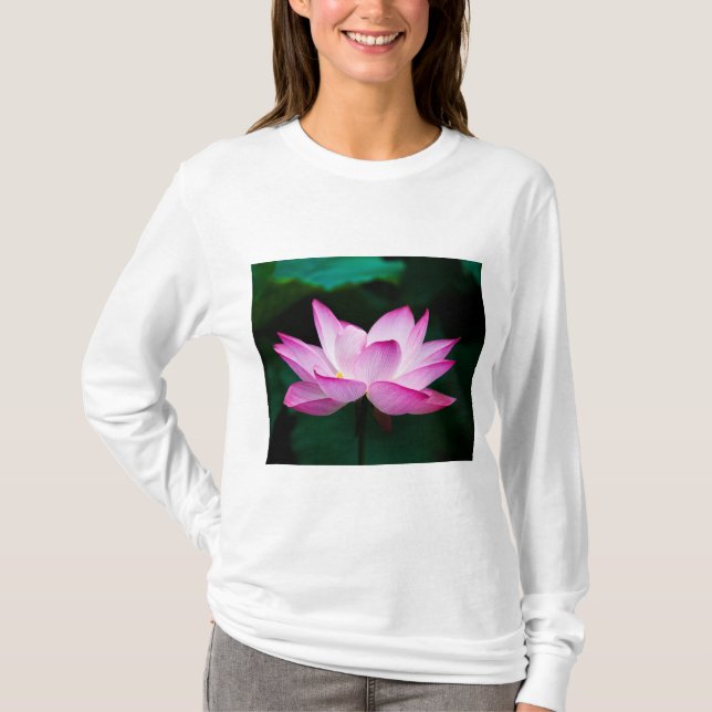 Camiseta Flor rosa Lotus (Anverso)