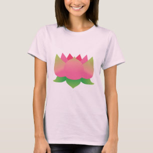 Camiseta Flor rosa Lotus