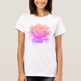 Camiseta Flor rosa rosa