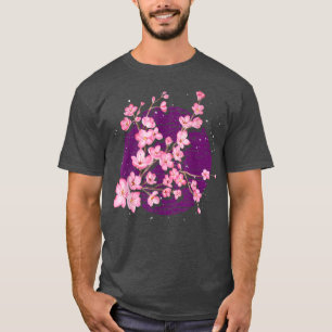 Camiseta Flor rosa Sakura japonesa flor cerezo floral