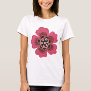 Camiseta Flor rosada