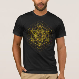 Camiseta flor sagrada de geometría de la vida mandala espir
