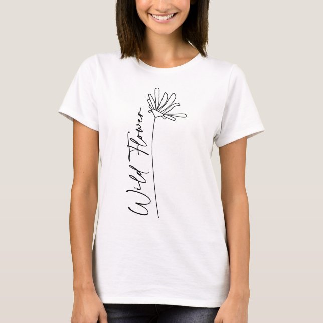 Camiseta Flor salvaje (Anverso)