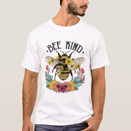 Camiseta Flor salvaje Bee Kind