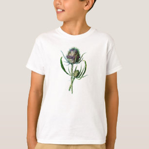 Camiseta Flor salvaje de la antigüedad del cardo del