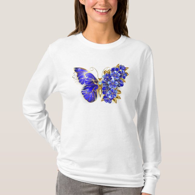Camiseta Flor Sapphire Mariposa (Anverso)