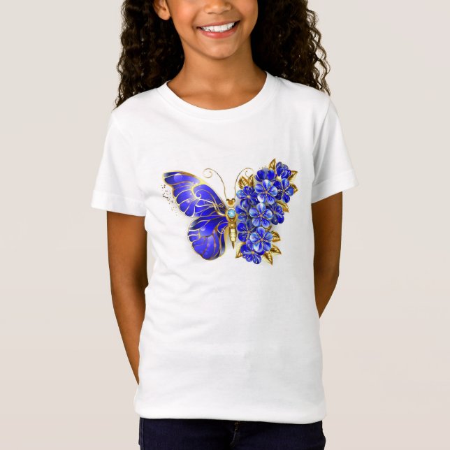 Camiseta Flor Sapphire Mariposa (Anverso)