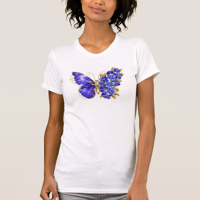 Camiseta Flor Sapphire Mariposa (Anverso)