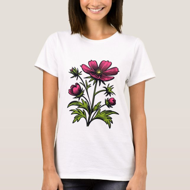 Camiseta Flor silvestre (Anverso)
