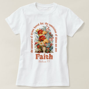 Camiseta Flor silvestre Christian Boho Faith