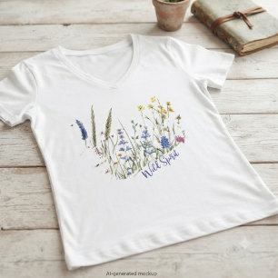 Camiseta Flor Silvestre Espíritu Salvaje Regalo de la Natur