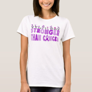 Camiseta flor silvestre groovic más fuerte que el linfoma H