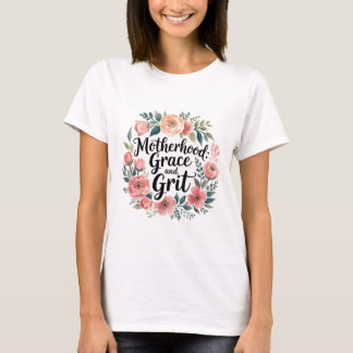 Camiseta Flor silvestre Mama Shirt | Grace y Grit Floral Te