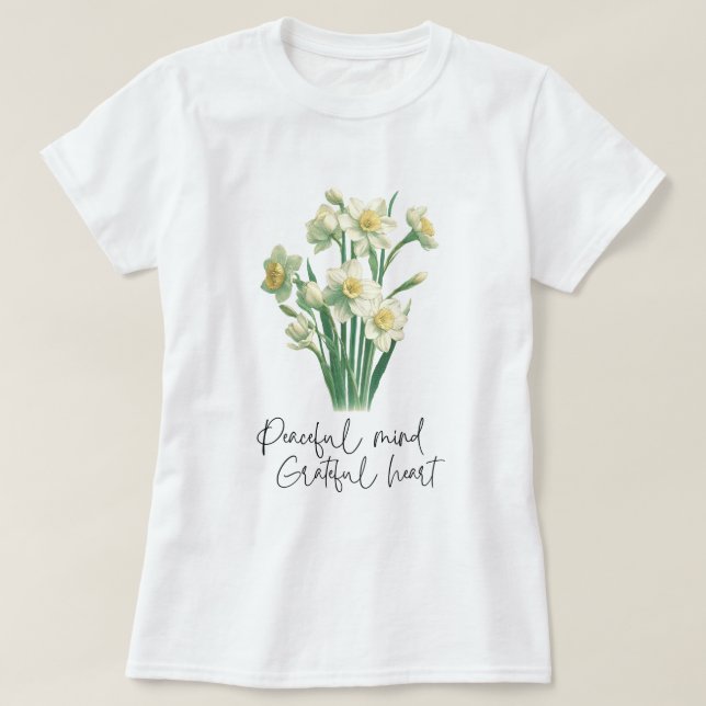 Camiseta Flor silvestre Narcissus (Diseño del anverso)