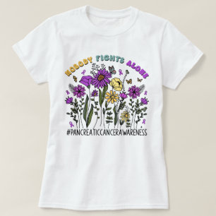 Camiseta Flor silvestre que nadie lucha solo contra el cánc
