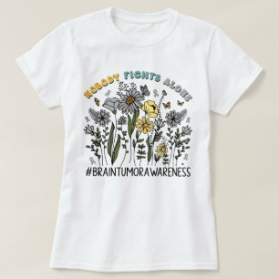 Camiseta Flor silvestre que nadie lucha solo contra el tumo