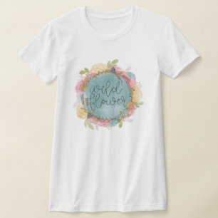Camiseta Flor silvestre Wreath Floral